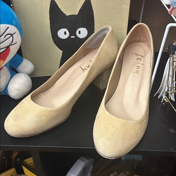 French Sole/ New York Suede Trance Tan Shoes - Made in Italy - No Box - Picture 3 of 5